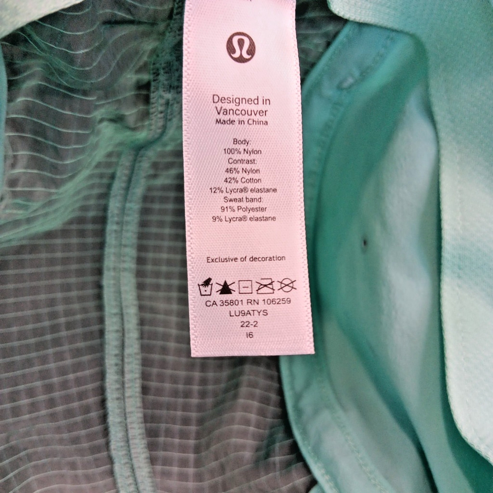 Size Small To Medium Lululemon Drawcord Hiking Cap Womens Wild Mint Dewy - Picture 8 of 12
